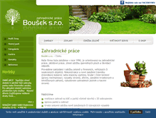 Tablet Screenshot of bousekzahrady.cz